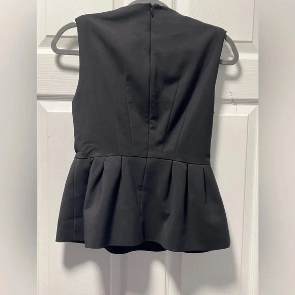 ZARA Women’s Peplum Jeweled Sleeveless Top Medium - Picture 4 of 6